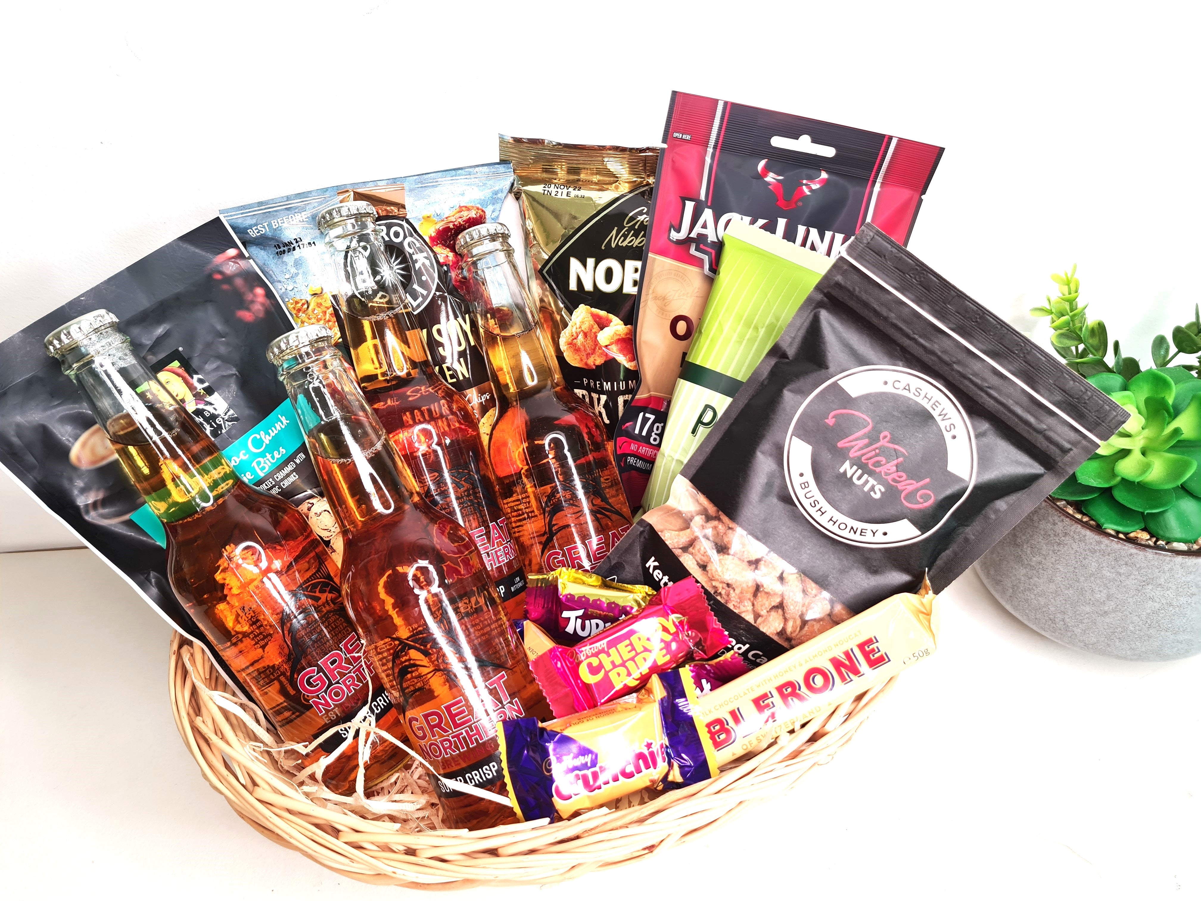 Father's day alcohol gift clearance baskets